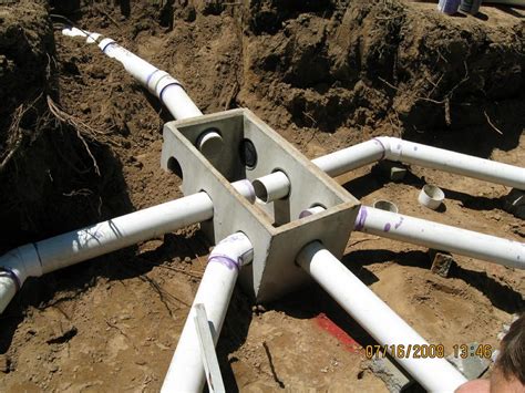 install distribution box of septic tank|septic system d box installation.